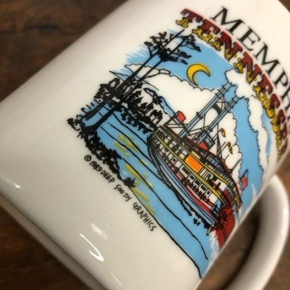 Memphis Tennessee‎ Riverboat Souvenir Coffee Mug - Picture 7 of 7